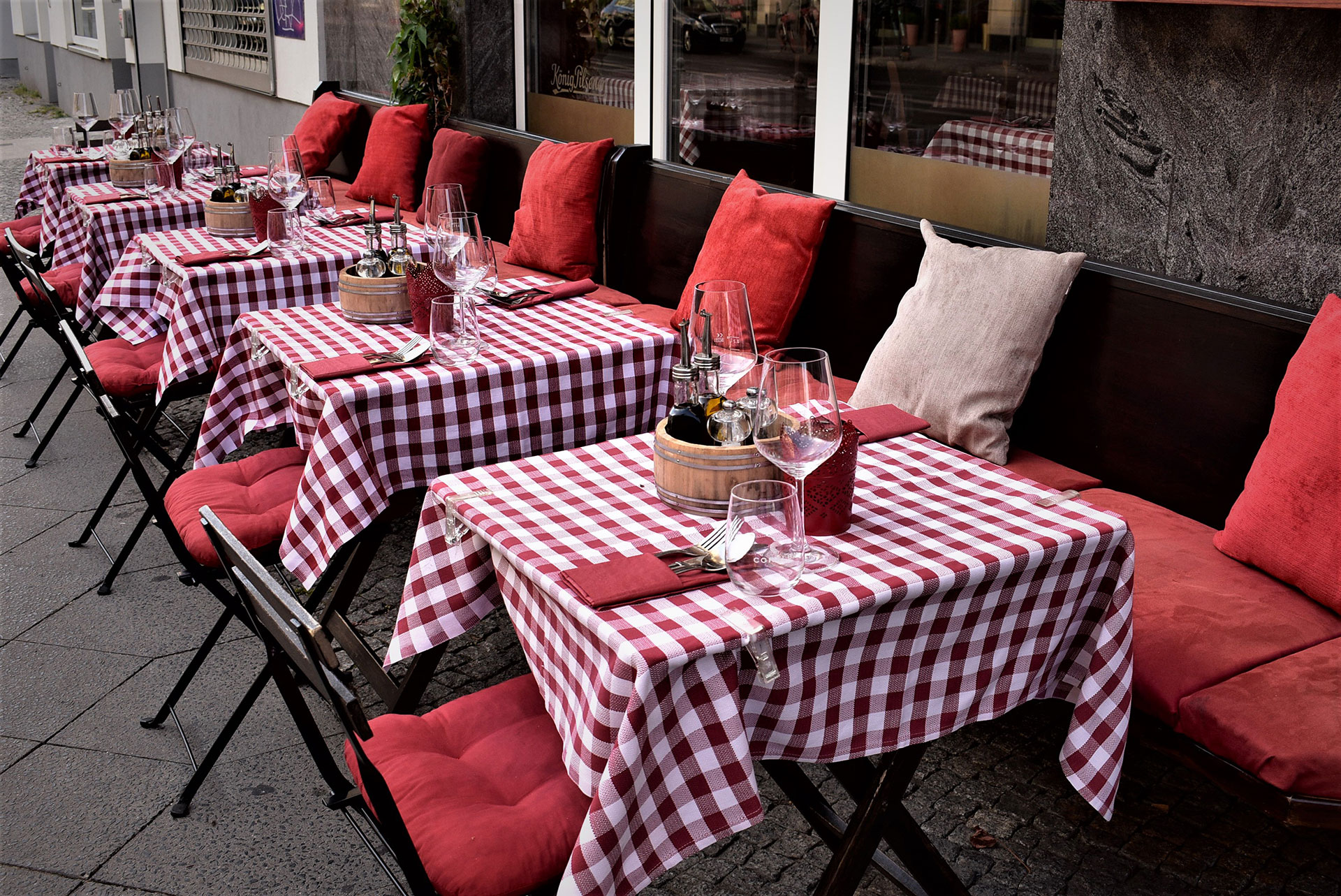 Aussenbereich des Ristorante Bonfini
